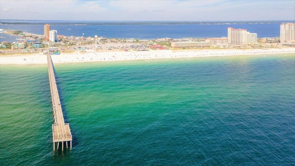 Ocean Front Penthouse Suite Panoramic Views Of Gulf,Pensacola Beach,Pier, & Bay エクステリア 写真